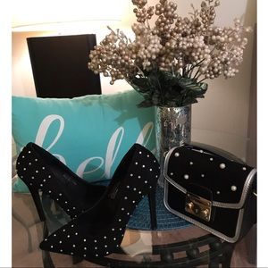 Rhinestone black heels 🔥🔥🔥🔥🔥💣💣💣💣😎😎😎